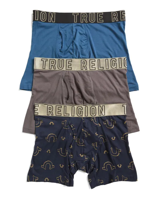 

4 шт. эластичные боксеры True Religion, цвет Multi