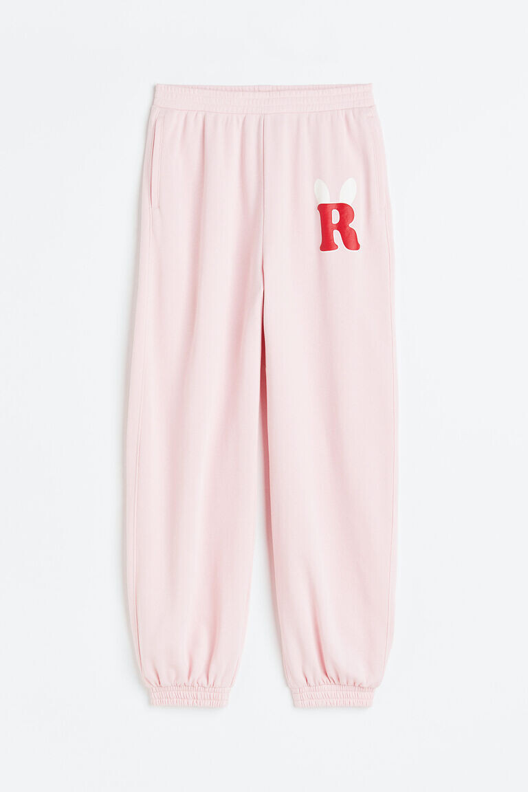 

Джоггеры с мотивами H&M, розовый
