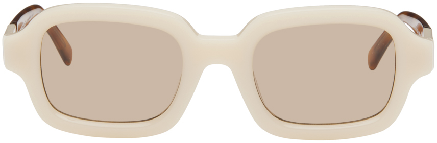 Кремового цвета солнцезащитные очки Shy Guy Bonnie Clyde, цвет Cream/Brown