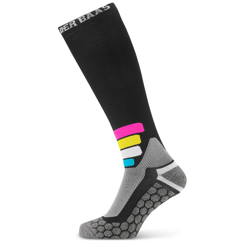 Компрессионные лыжные носки Poederbaas Merino Pro - черные
