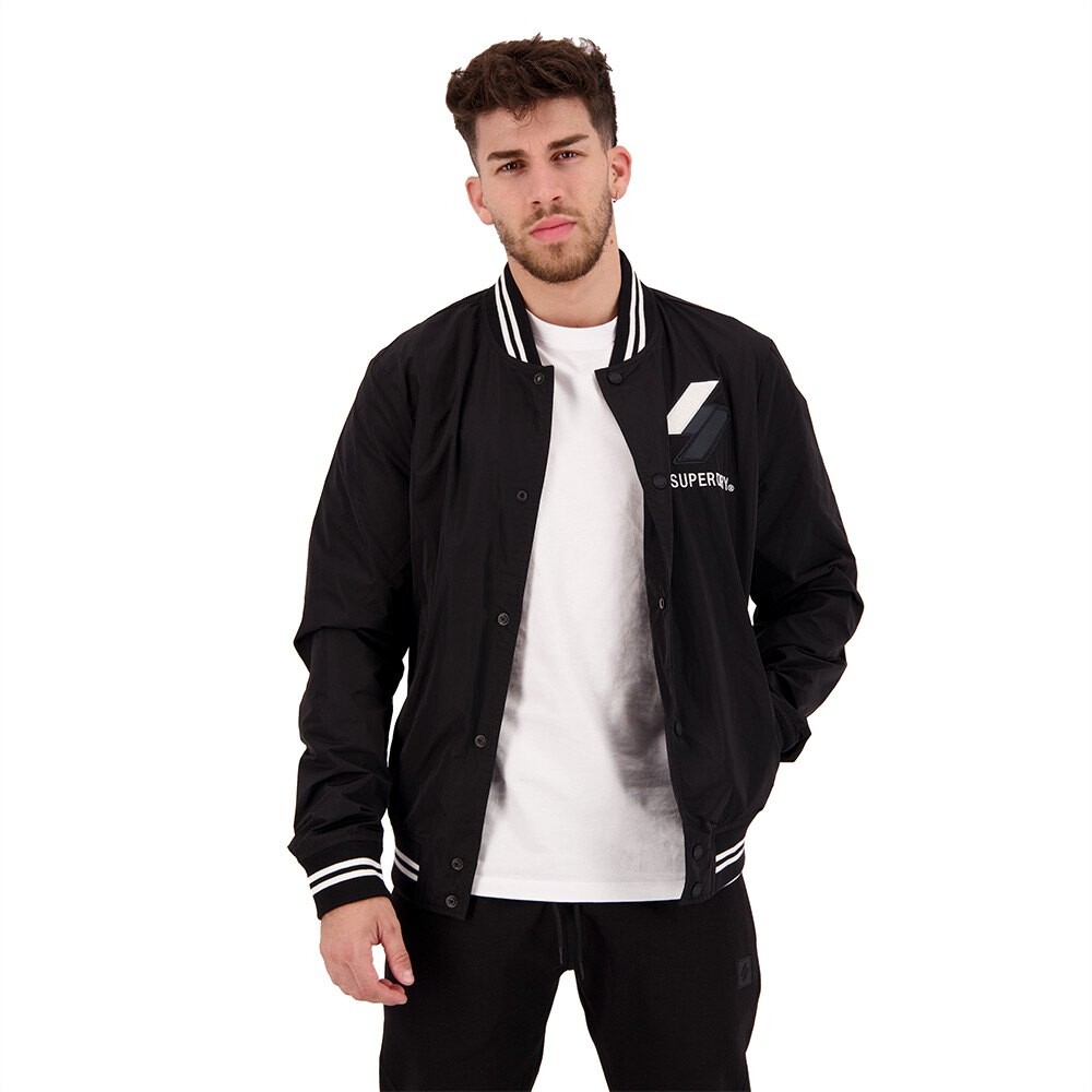 

Куртка Superdry Nylon Varsity, черный