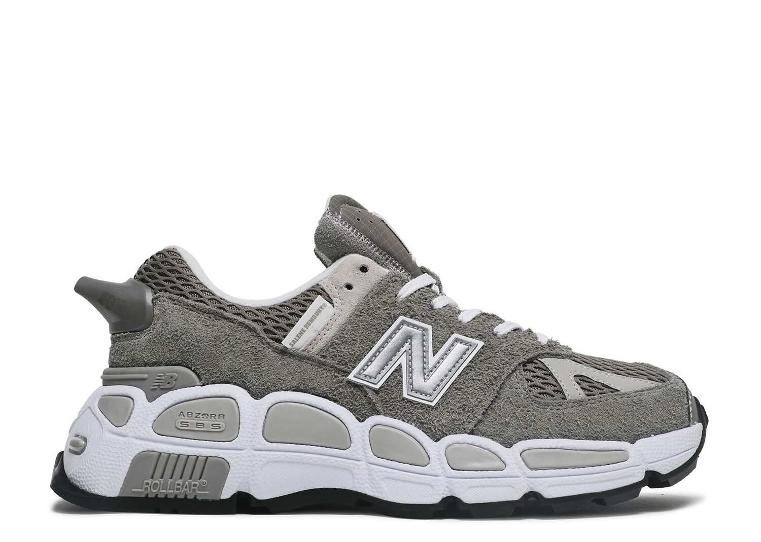 Кроссовки New Balance Salehe Bembury X 574 Yurt 'Shark Skin', серый