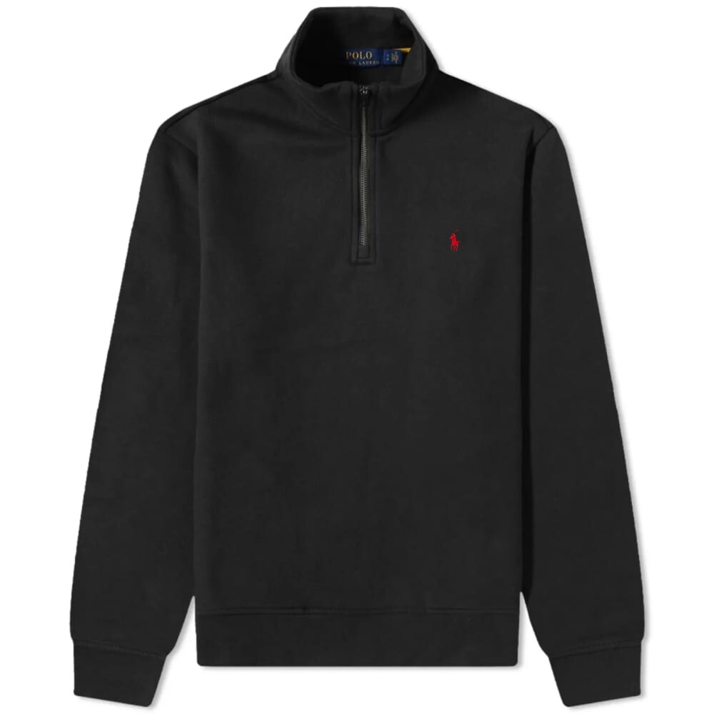 

Свитшот с молнией четверть Polo Ralph Lauren, черный