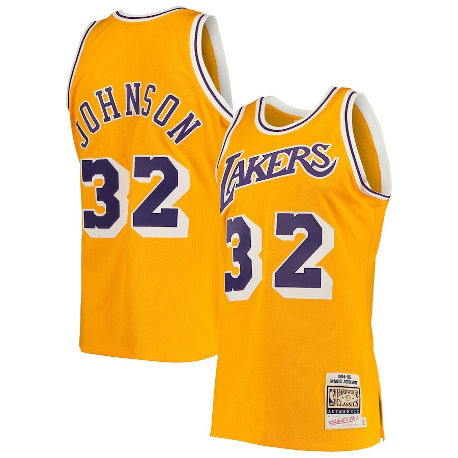 

Джерси Mitchell & Ness Los Angeles Lakers, золотой