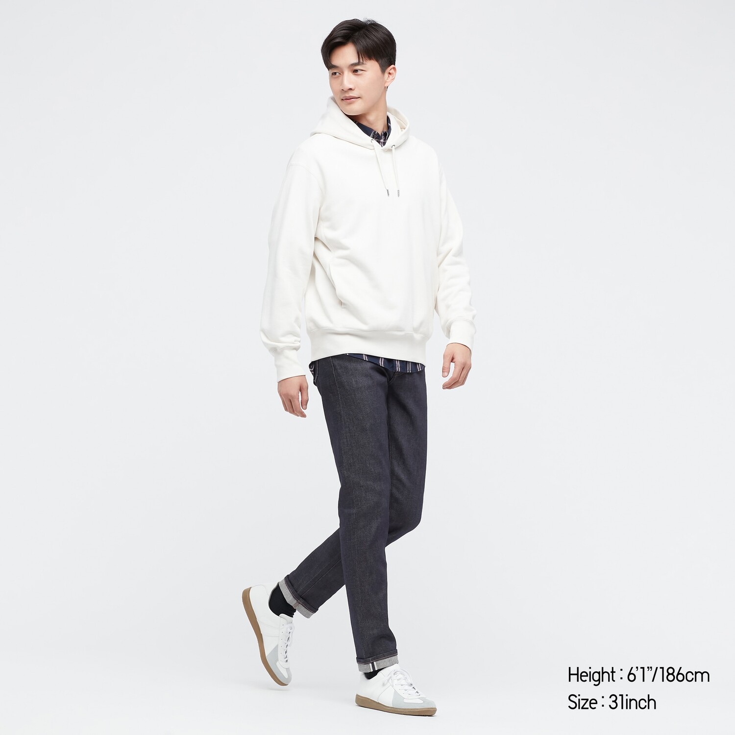 

Джинсы Uniqlo мужские узкого кроя, темно-синий