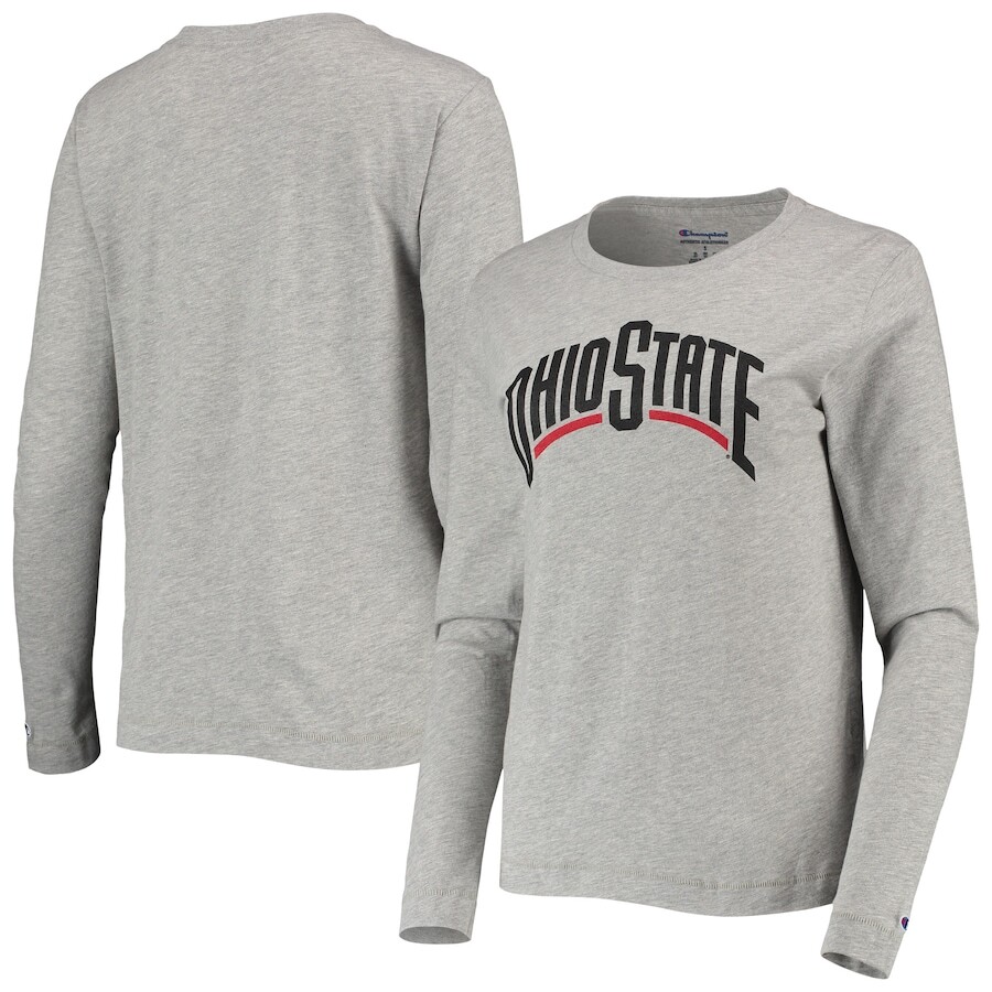

Футболка с длинным рукавом Champion Ohio State Buckeyes, серый