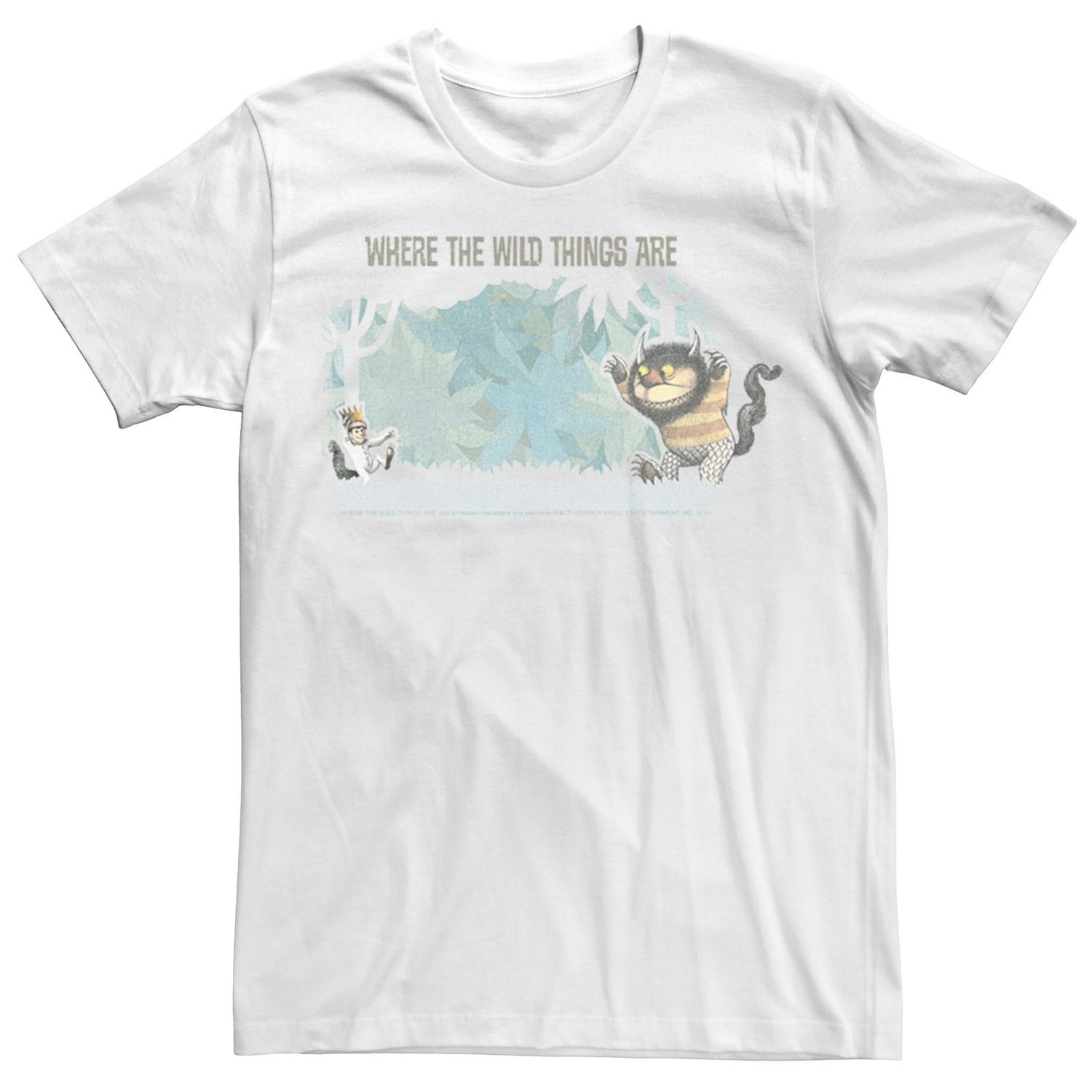 Мужская футболка-футболка «Where The Wild Things Are» DC Comics