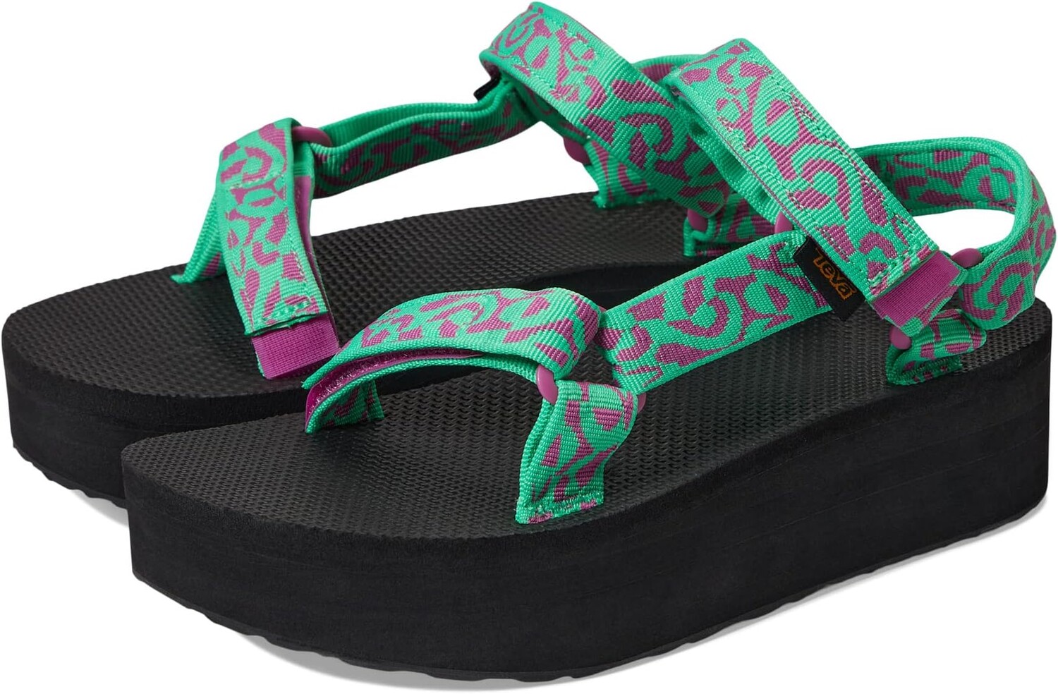 

Сандалии Flatform Universal Teva, цвет Flip Summer Green
