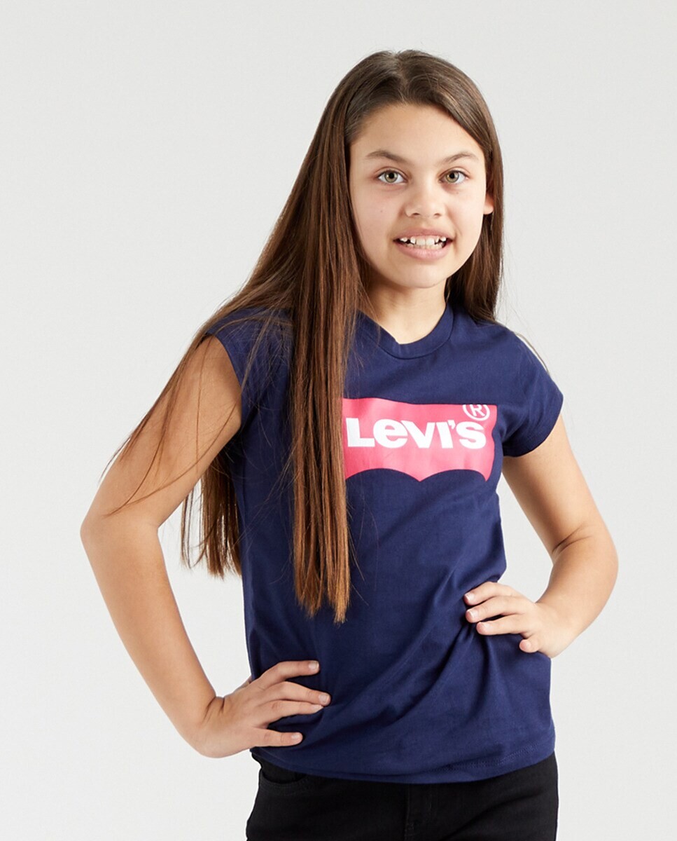 

Девичья синяя футболка Levi's, синий