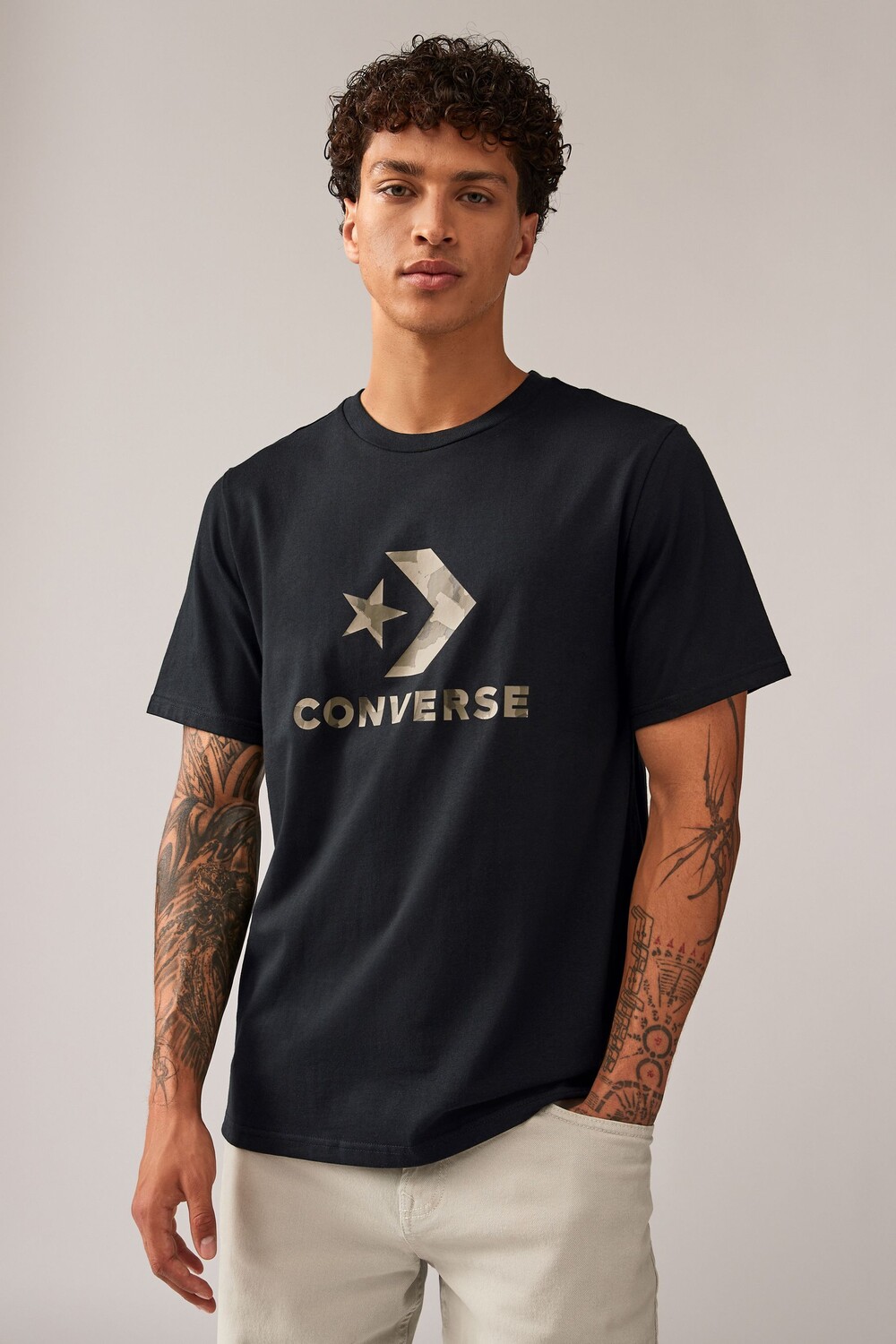 

Футболка камуфляжная Stitch Converse, черный