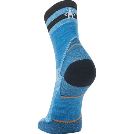 

Носки Run Zero Cushion Mid Crew с узором Smartwool, цвет Neptune Blue