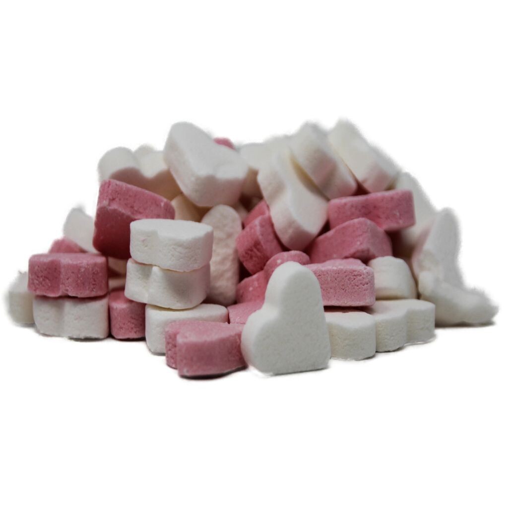 

Pink White Peppermint Hearts декстроза со вкусом мяты 175г Mega Einkaufsparadies