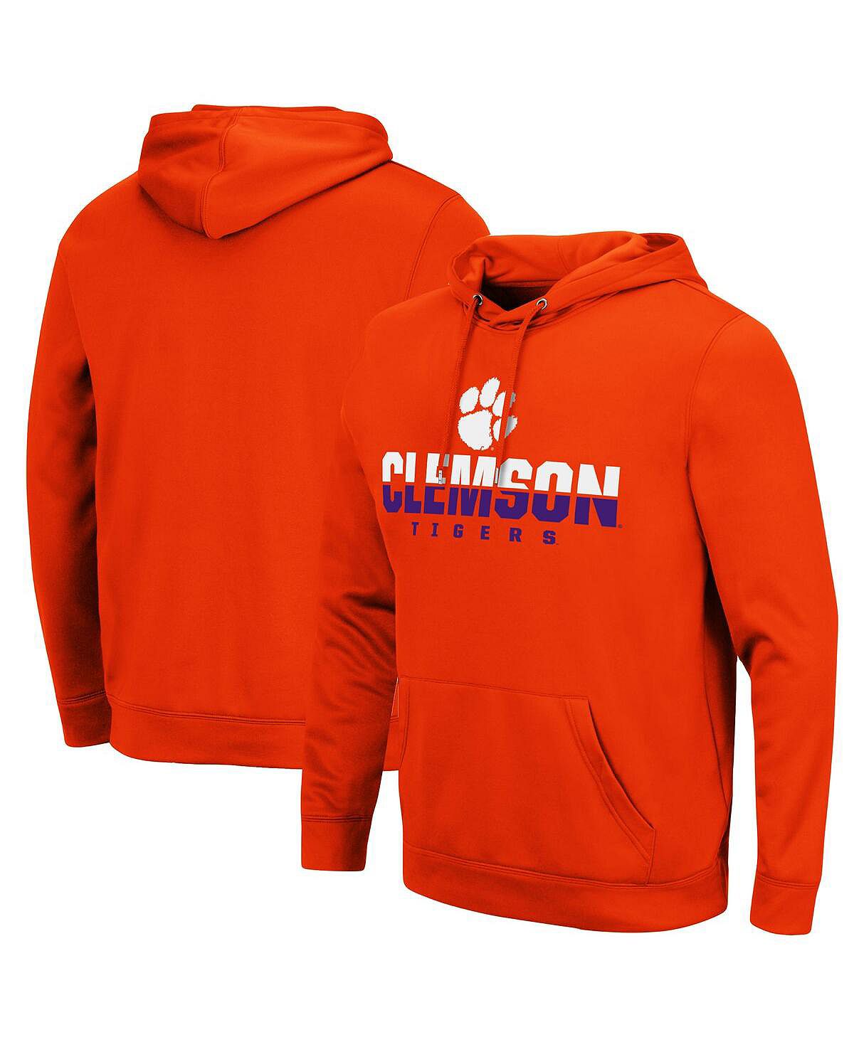цена Мужской оранжевый пуловер с капюшоном Clemson Tigers Lantern Colosseum