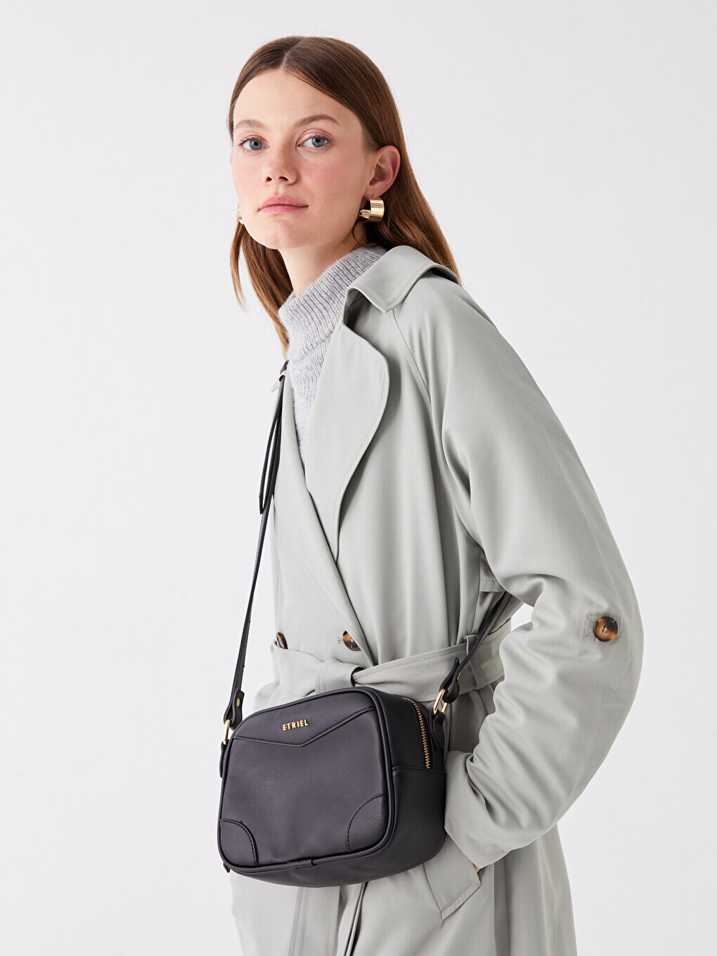 

Женская сумка через плечо из искусственной кожи LCW ACCESSORIES, новый черный