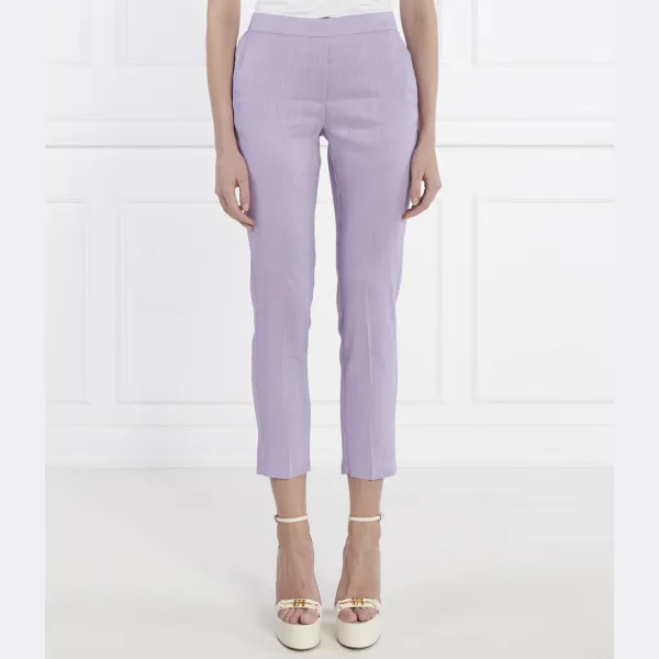 

Льняные брюки Izu классического кроя Silvian Heach, лавандовый