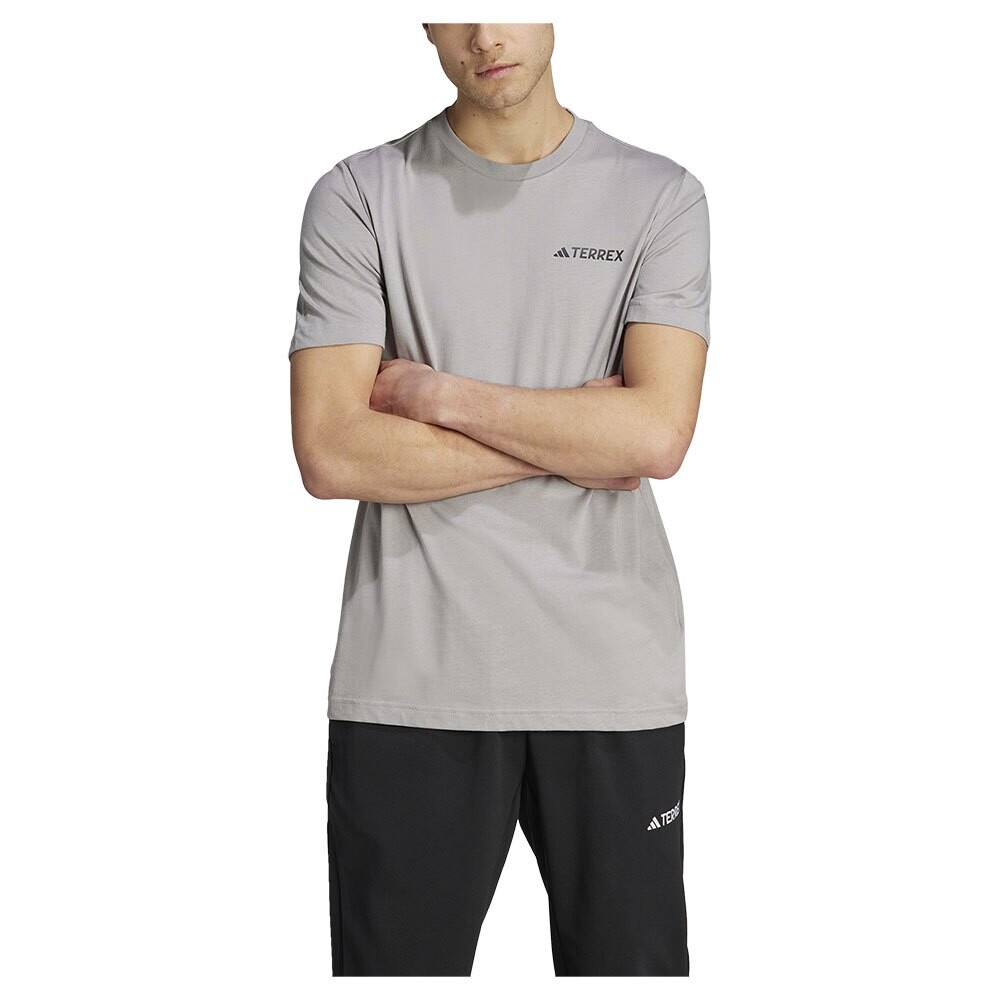 

Футболка с коротким рукавом adidas Terrex Graphic Mtn 2.0, серый