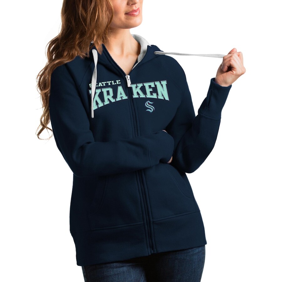 

Толстовка на молнии Antigua Seattle Kraken, нави