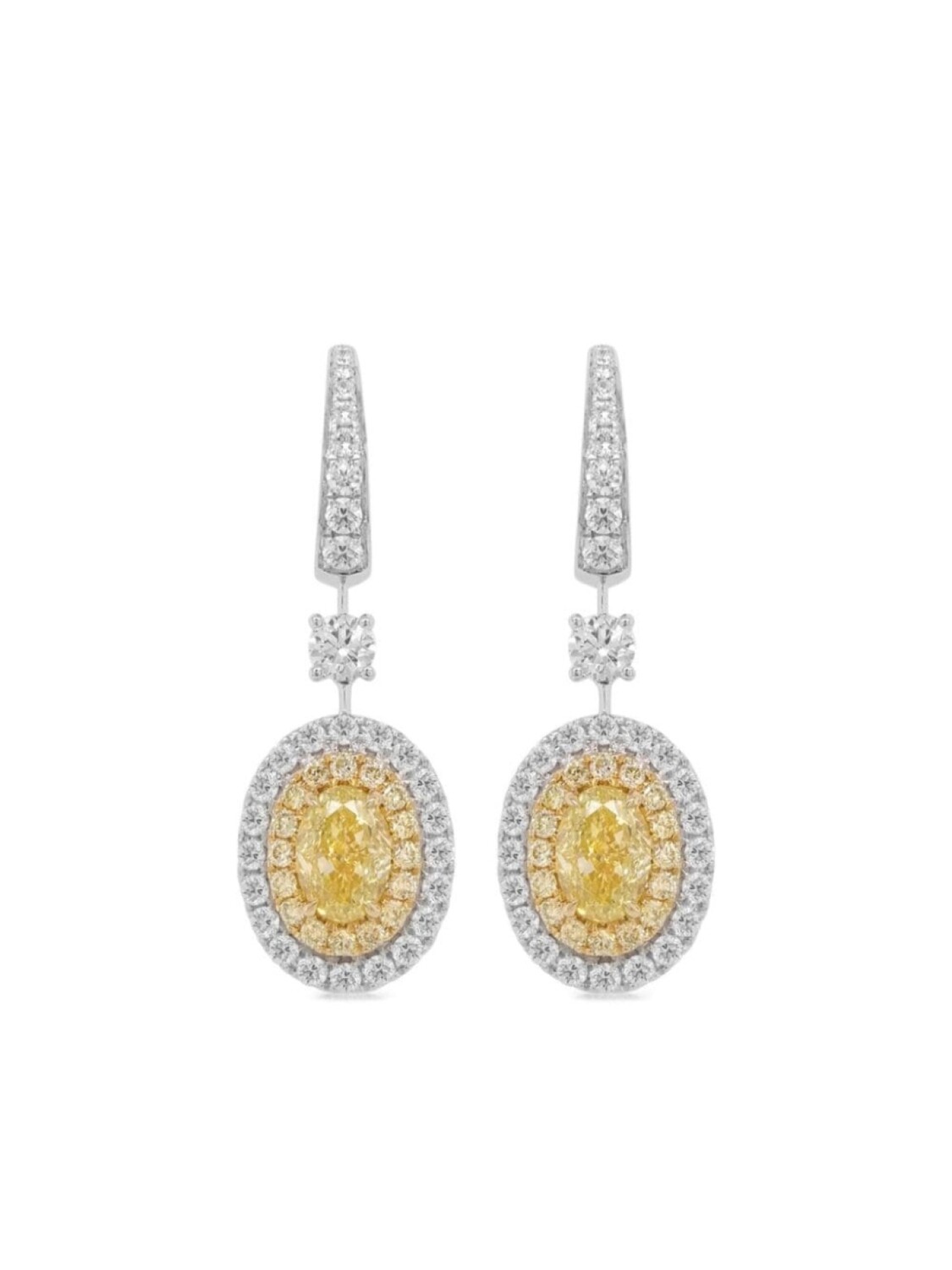 

Серьги с бриллиантами из 18-каратного белого золота HYT Jewelry, белый
