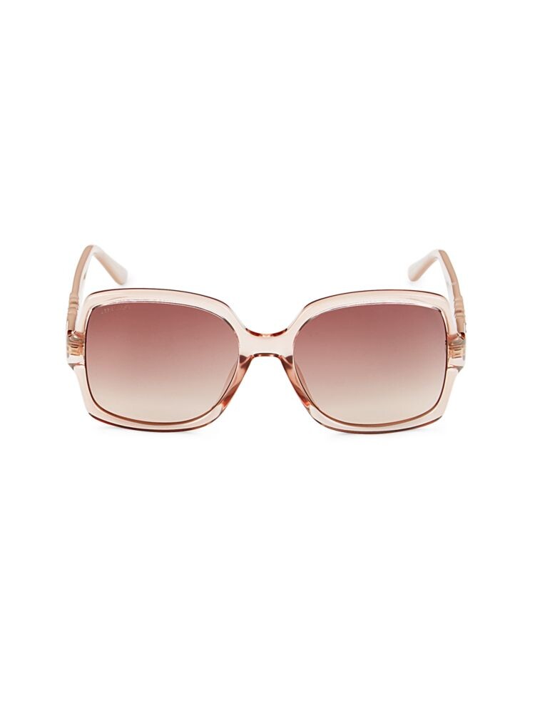 

Квадратные солнцезащитные очки Sammi 58MM Jimmy Choo, цвет Light Pink