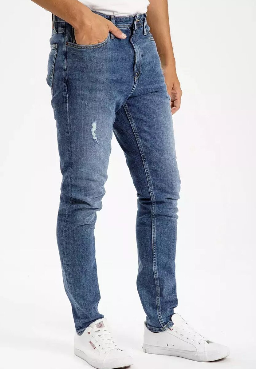 

Джинсы узкого кроя Cross Jeans, синий деним
