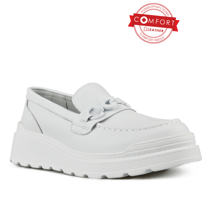 Женская белая повседневная обувь на платформе Tendenz