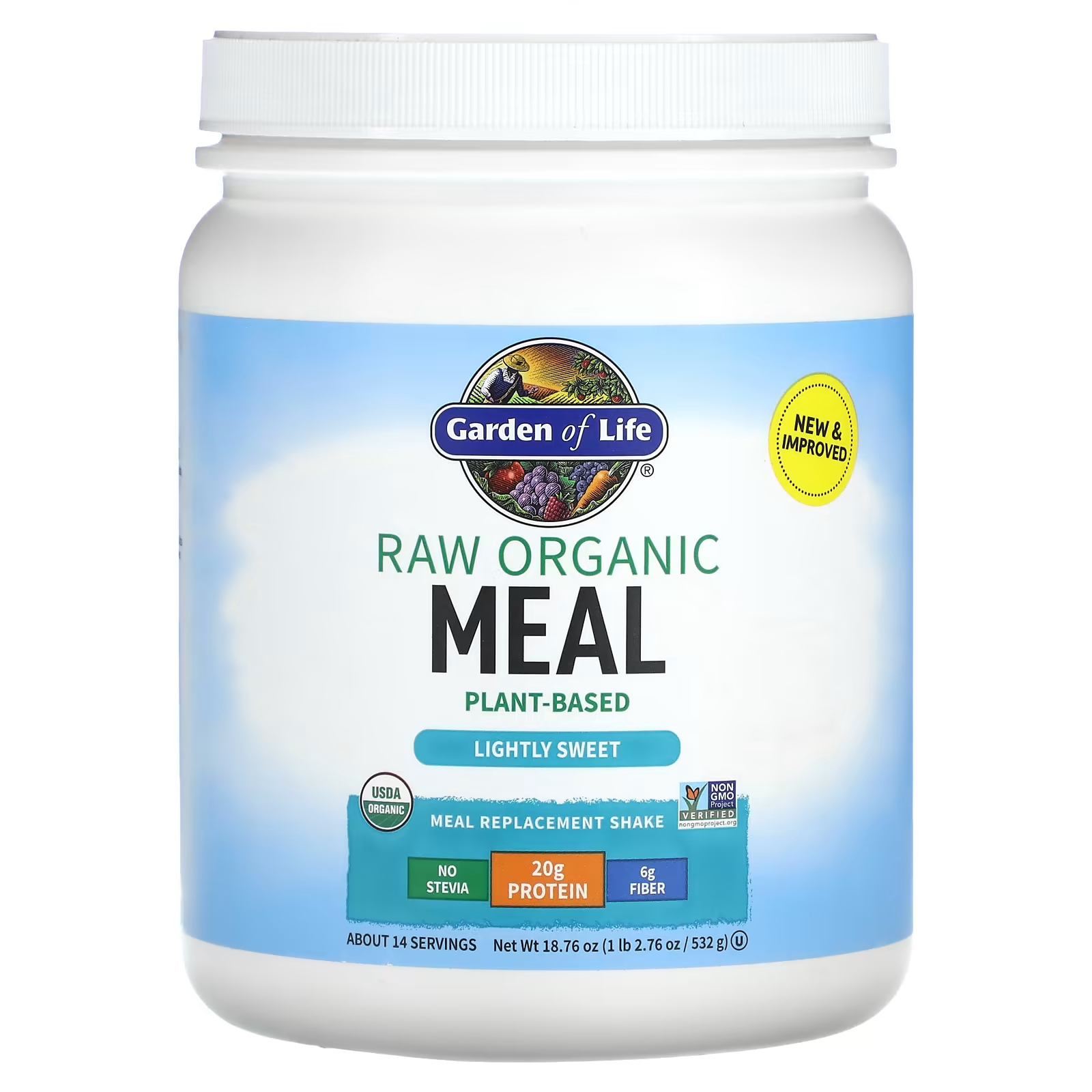 Коктейль-заменитель еды Garden of Life RAW Organic Meal, 532 г raw organic meal shake