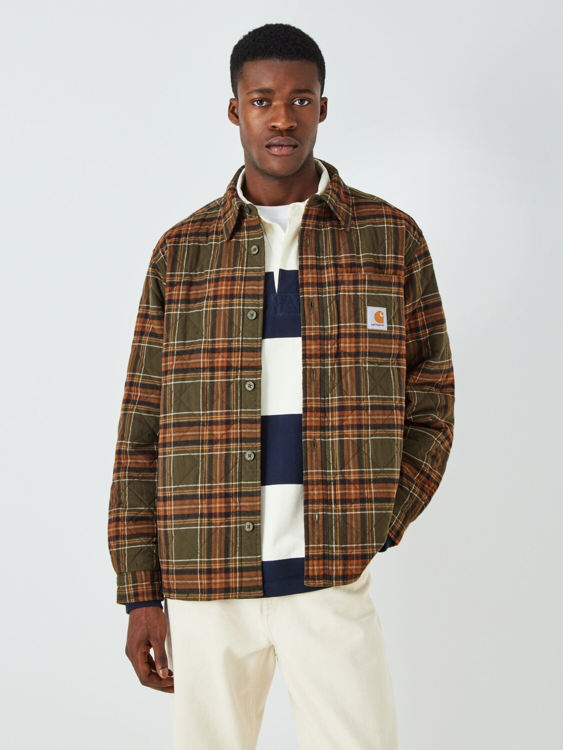 

Стеганая куртка в клетку Wiles Carhartt WIP, уайлс чек хайленд