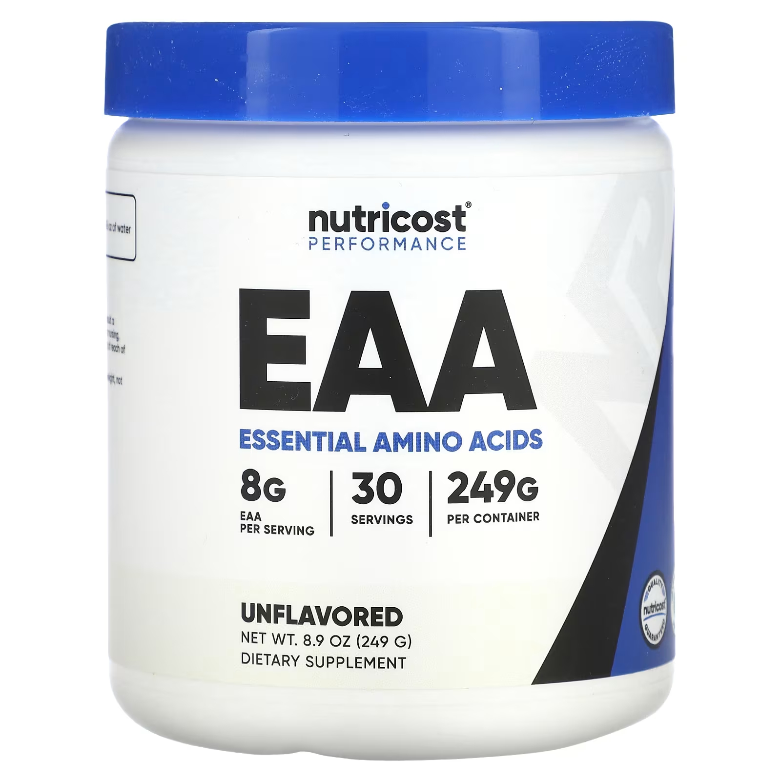 Пищевая добавка Nutricost Performance EAA, 249 г пищевая добавка mhp eaa strong lemon lime 303 9 г