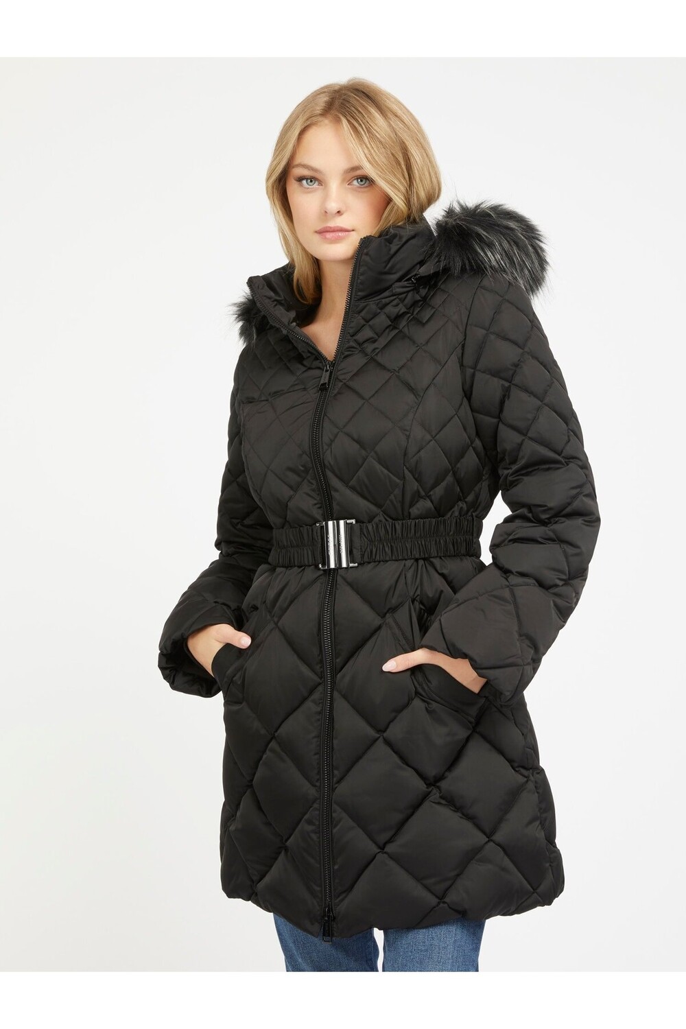 

Ольга Женское Пальто Guess, черный