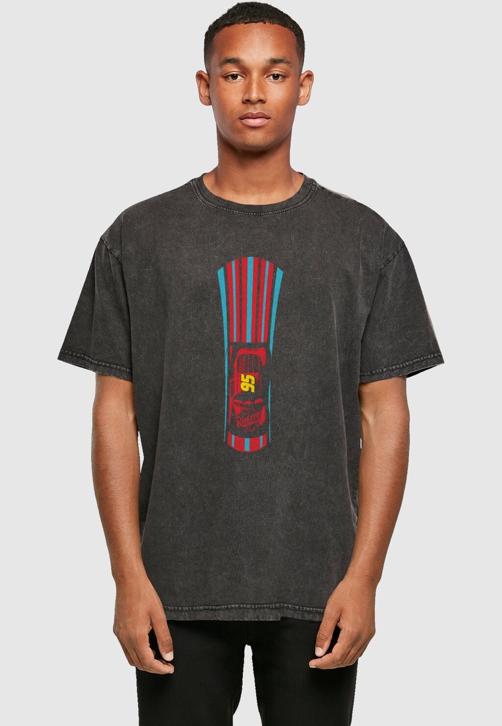 

Футболка с принтом Cars Lightning Mcqueen Stripes ABSOLUTE CULT, черный