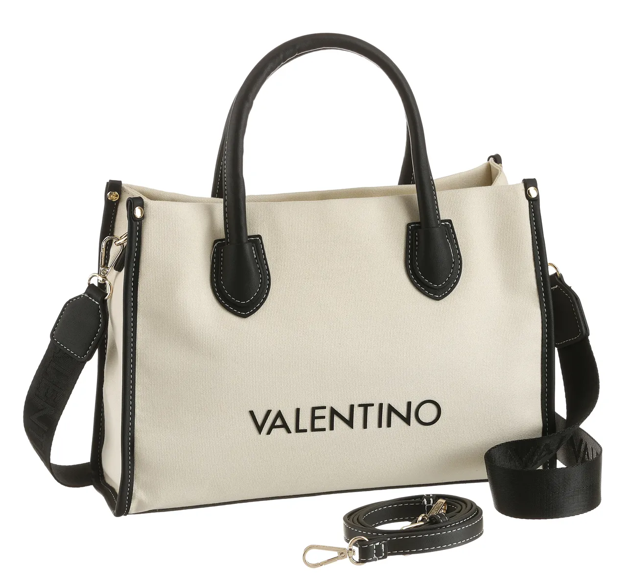 

VALENTINO СУМКИ Шоппер "LEITH RE" Valentino Bags, цвет Naturale/Nero