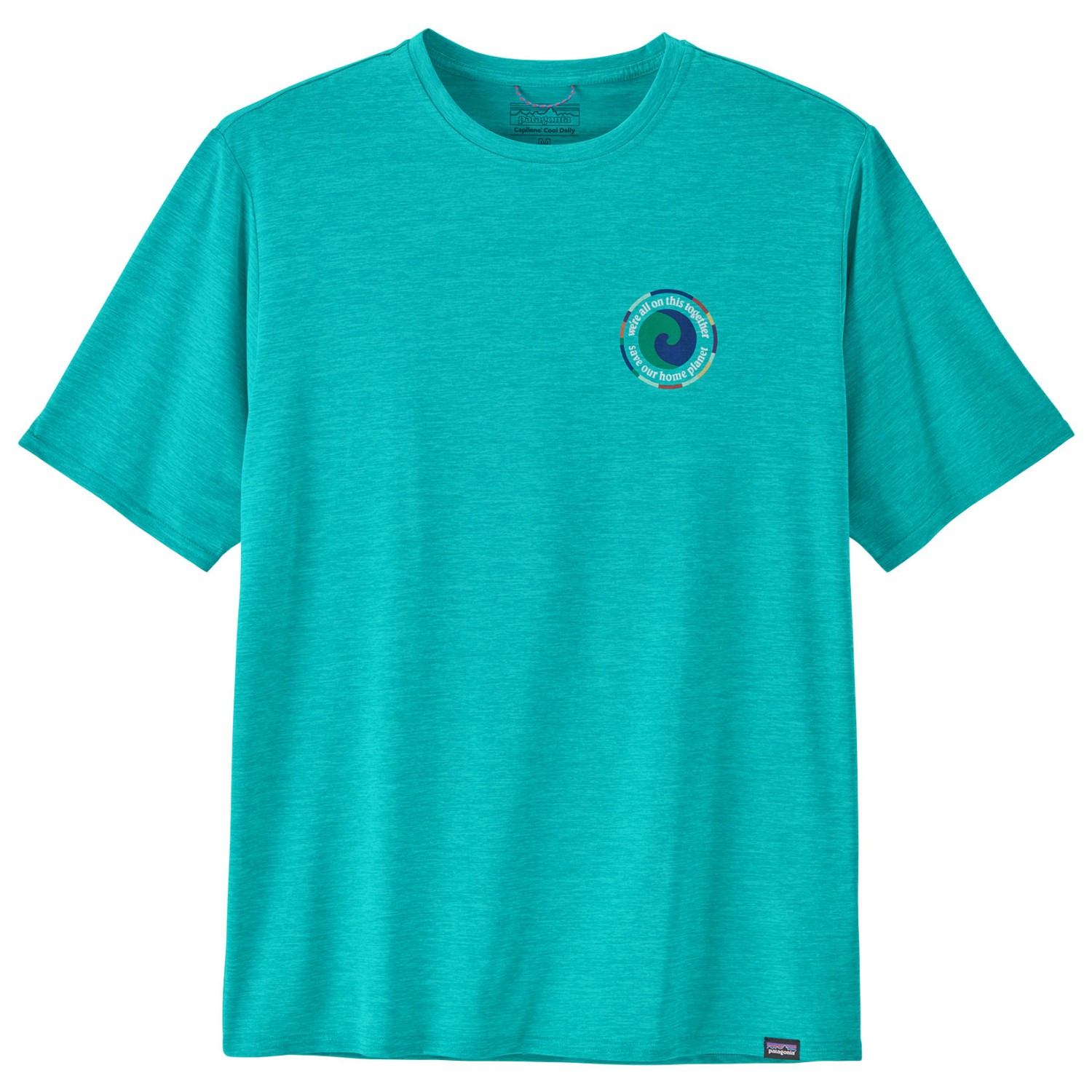 Функциональная рубашка Patagonia Cap Cool Daily Graphic Shirt, цвет Unity Fitz/Subtidal Blue X Dye capilene cool повседневная майка на бретелях patagonia цвет viking blue navy blue x dye