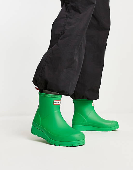 

Эксклюзивные зеленые короткие резиновые сапоги Hunter Original