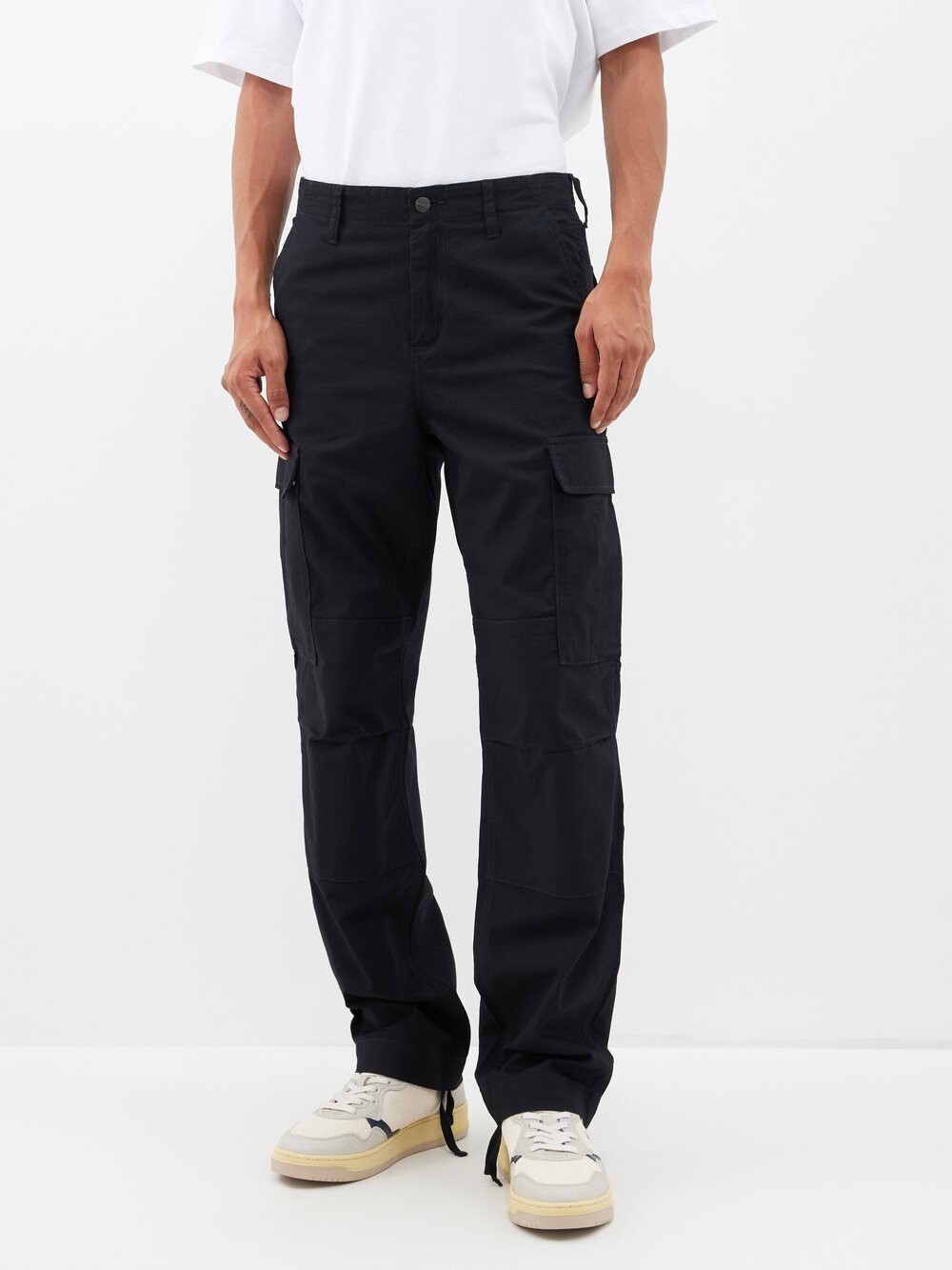

Брюки карго columbia из хлопка с рипстопом Carhartt WIP, черный