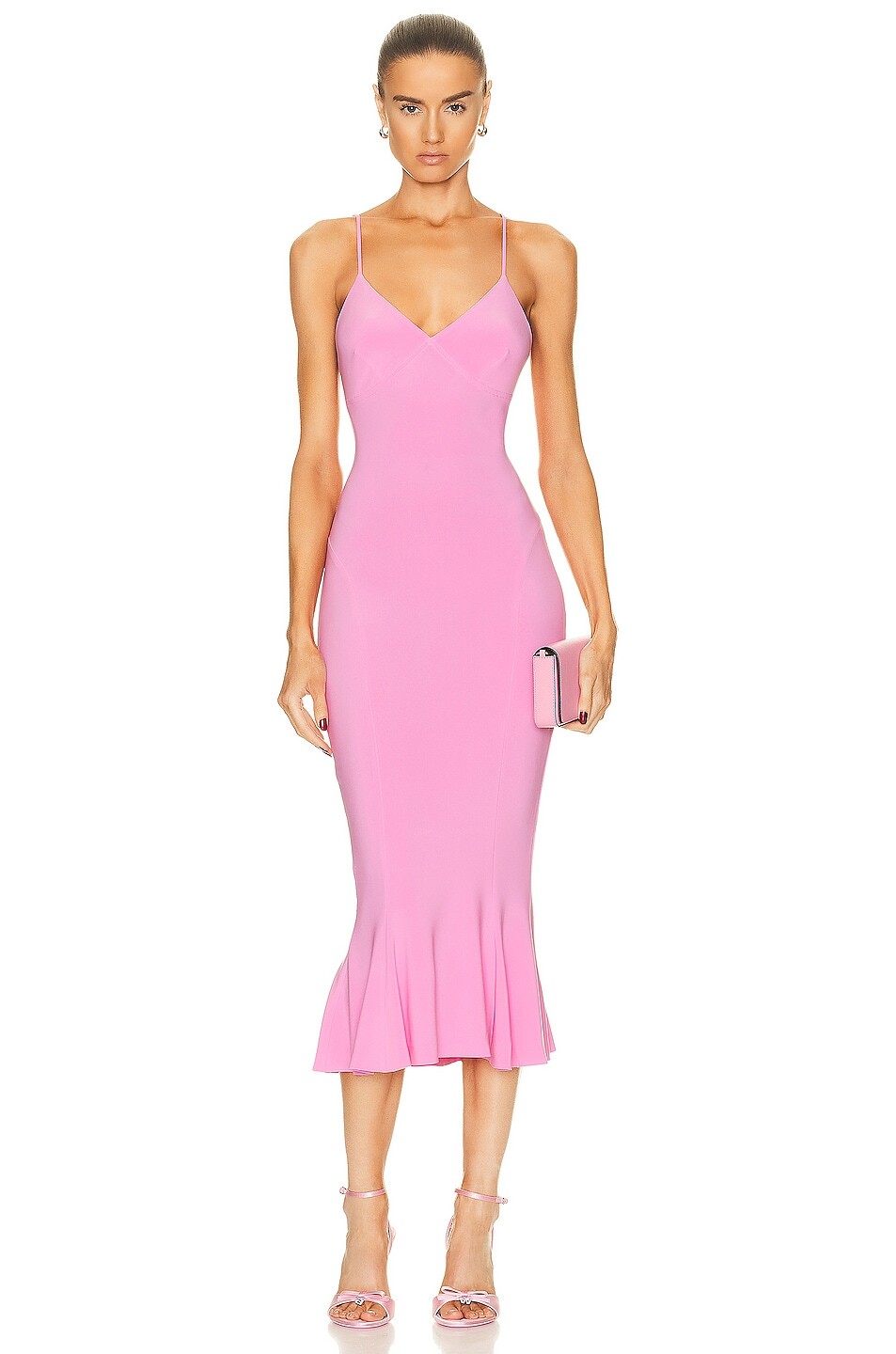 

Платье Norma Kamali Slip Fishtail, цвет Candy Pink