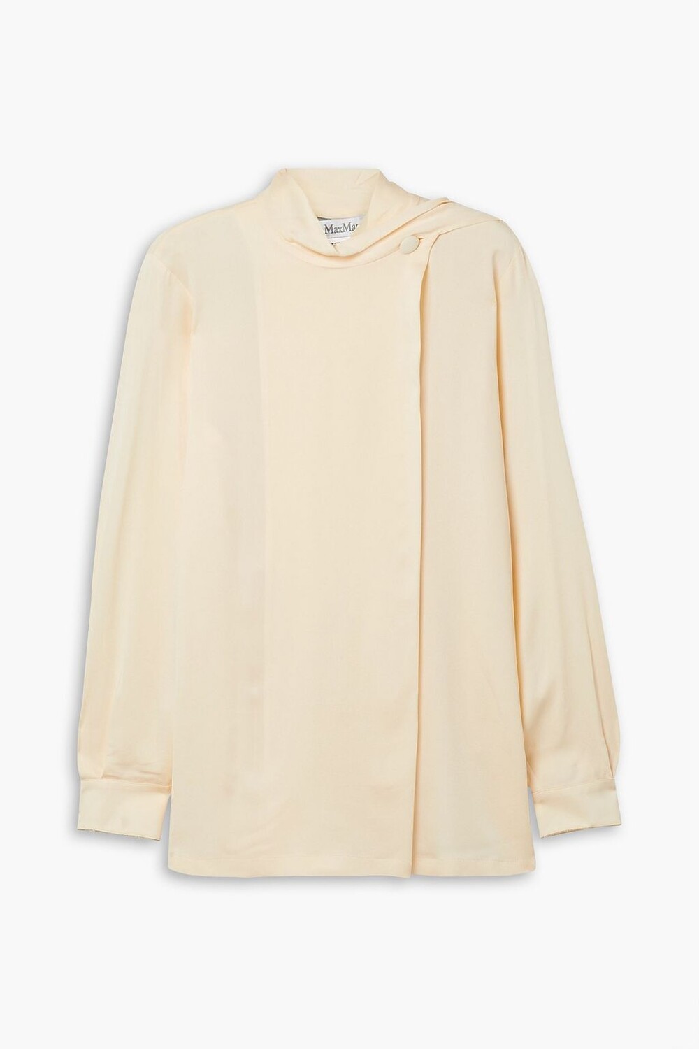 

Onorata блузка из шелкового крепа с драпировкой MAX MARA, кремовый