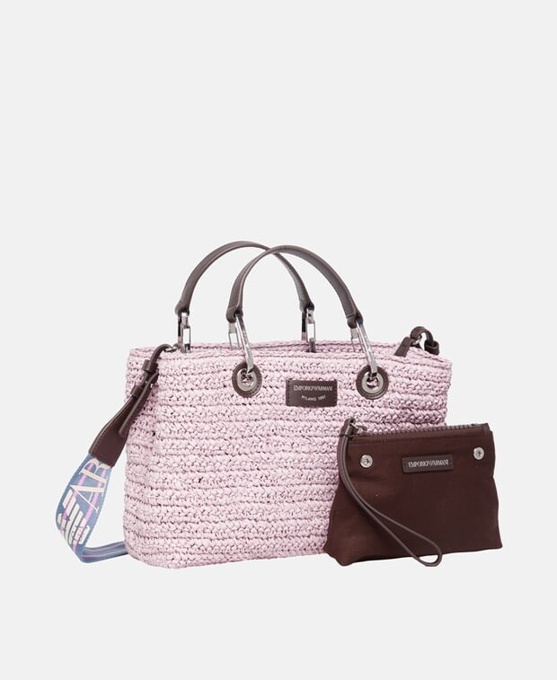 

Сумка шоппер Emporio Armani, темно коричневый