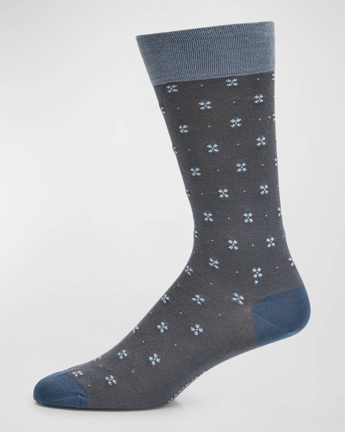 

Мужские носки с геометрическим рисунком Marcoliani, цвет Medium Grey