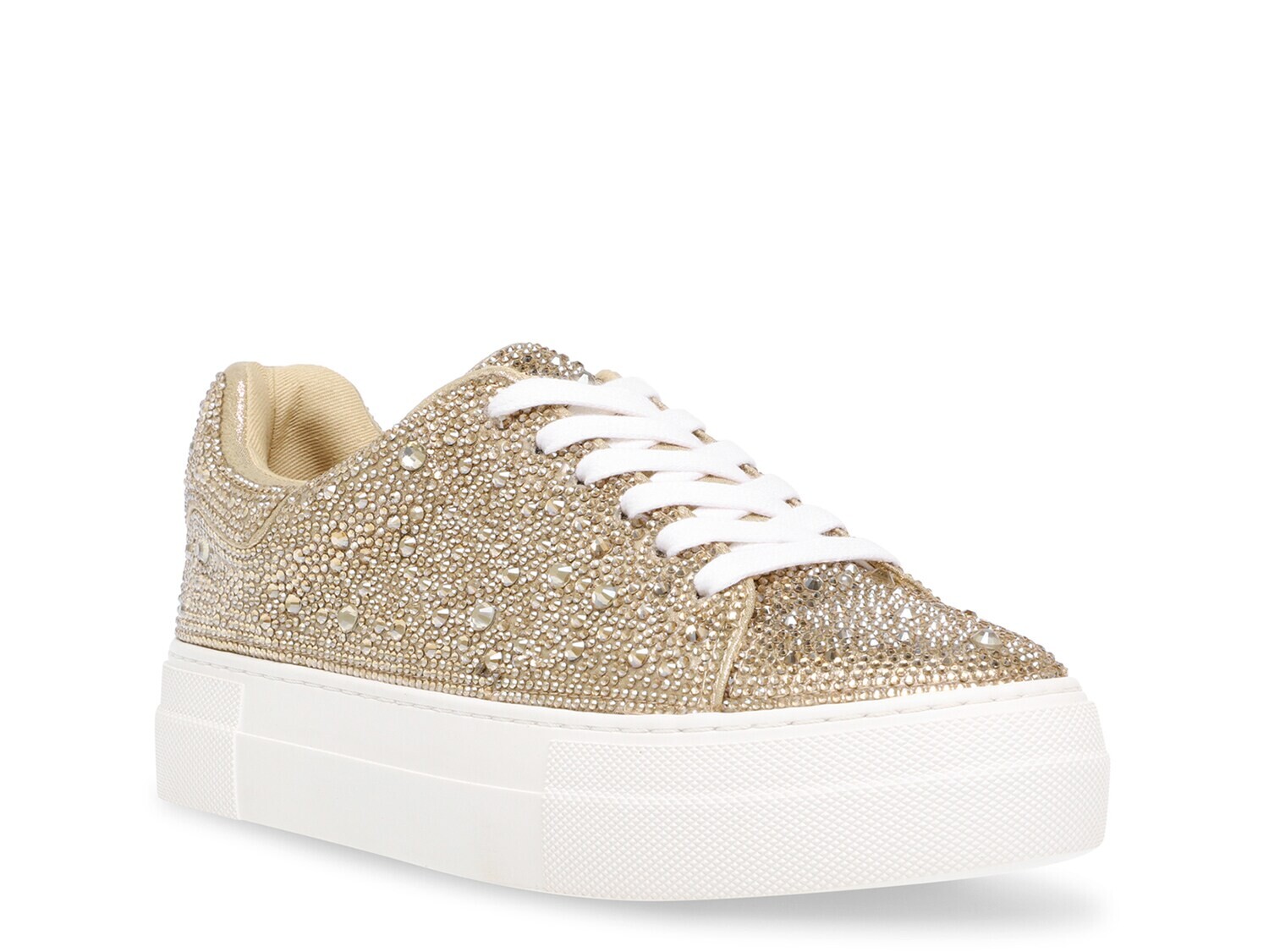 

Кроссовки на платформе Betsey Johnson Suton Highwall Bling, золотой металлик