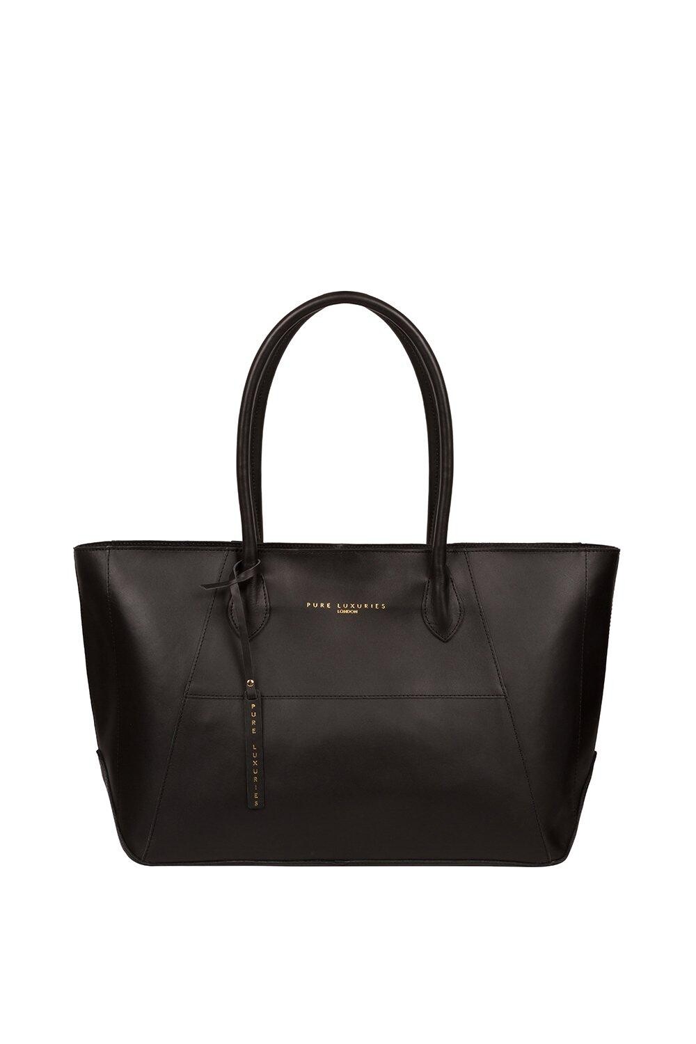 

Сумка-тоут из кожи растительного дубления 'Storrington' Pure Luxuries London, черный