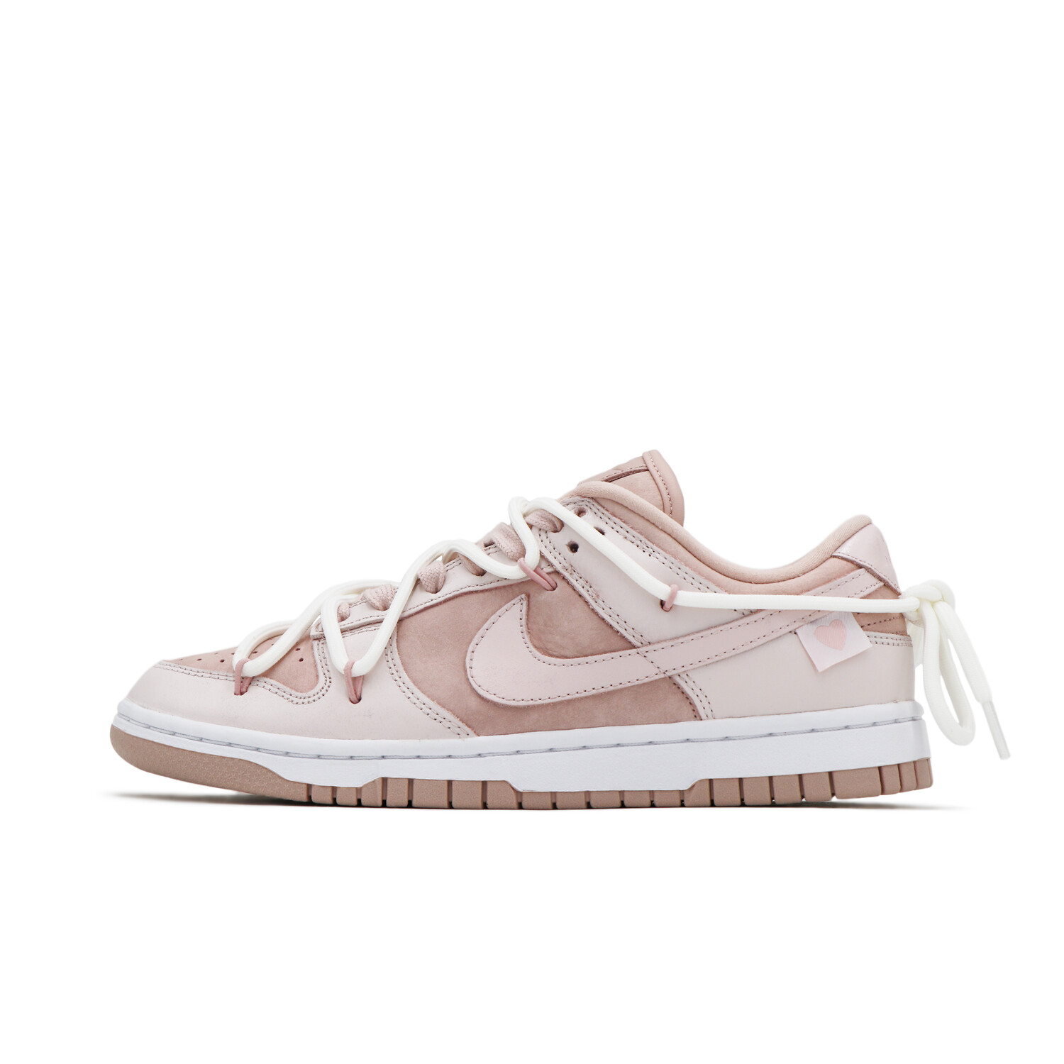 

Кроссовки Nike Dunk Low, белый/розовый