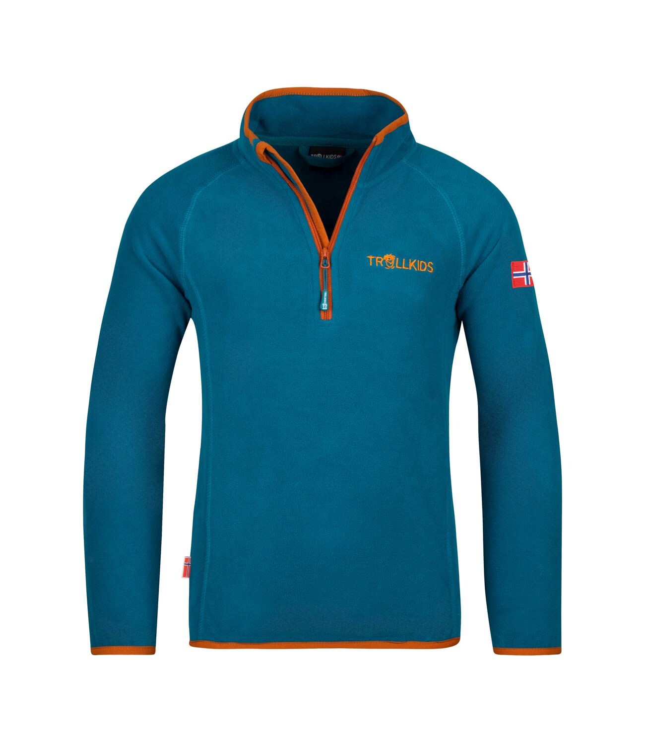

Пуловер Trollkids Fleece Nordland, цвет Dunkelblau/Zimt