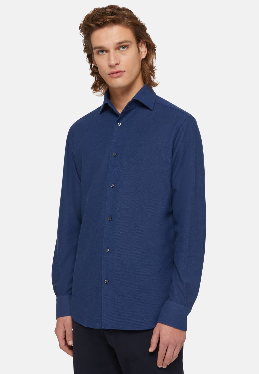 Рубашка Regular Fit Japanese Boggi Milano, цвет navy blue