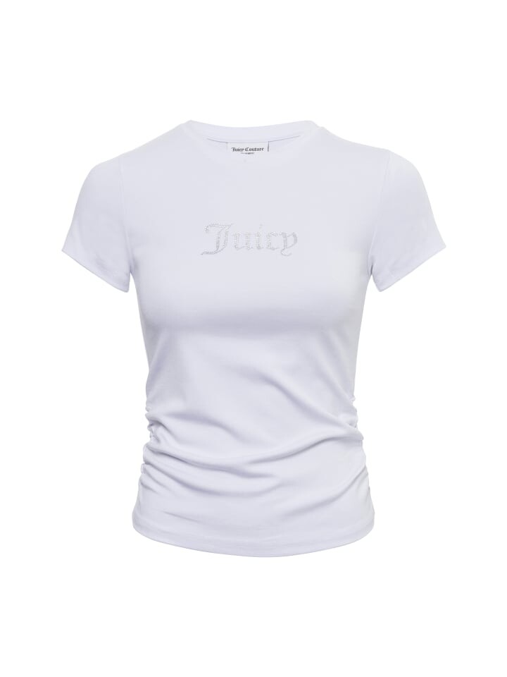 

Футболка Juicy Couture Dot Ruched Tee, белый