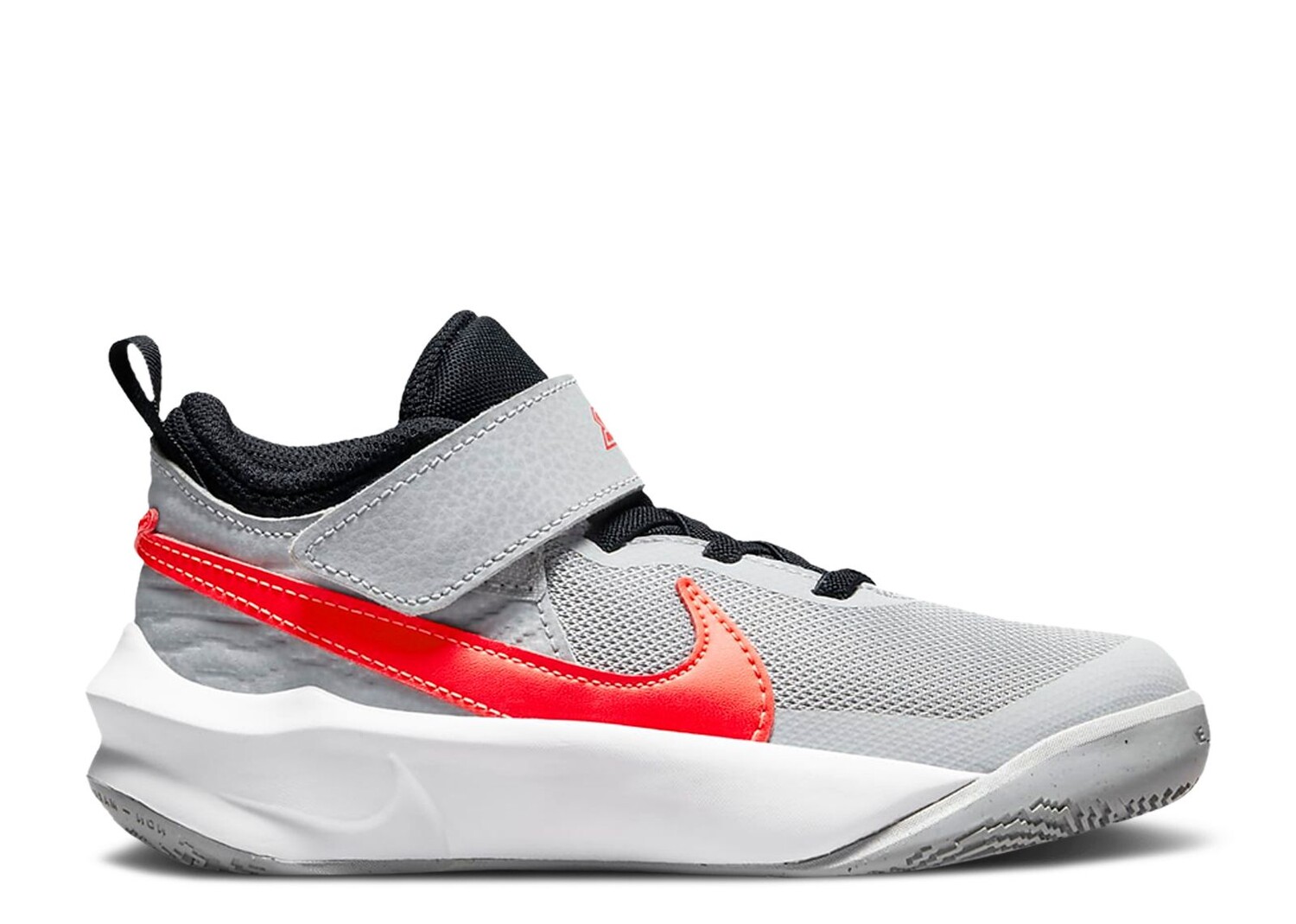

Кроссовки Nike Team Hustle D10 Ps 'Light Smoke Grey Bright Crimson', серый
