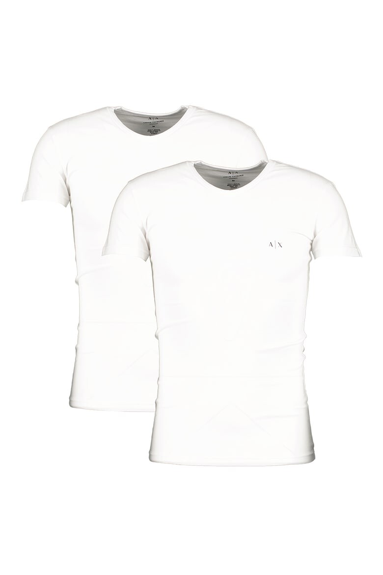 

Футболки со шпицем, 2 шт Armani Exchange, белый