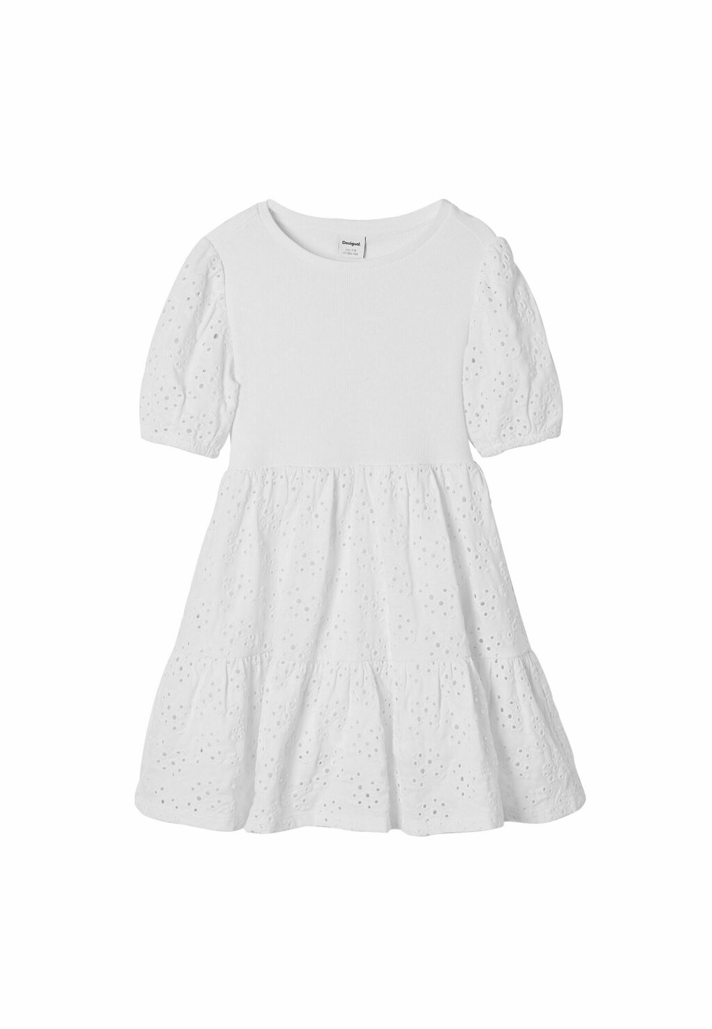 

Платье из джерси SWISS EMBROIDERY Desigual, цвет white