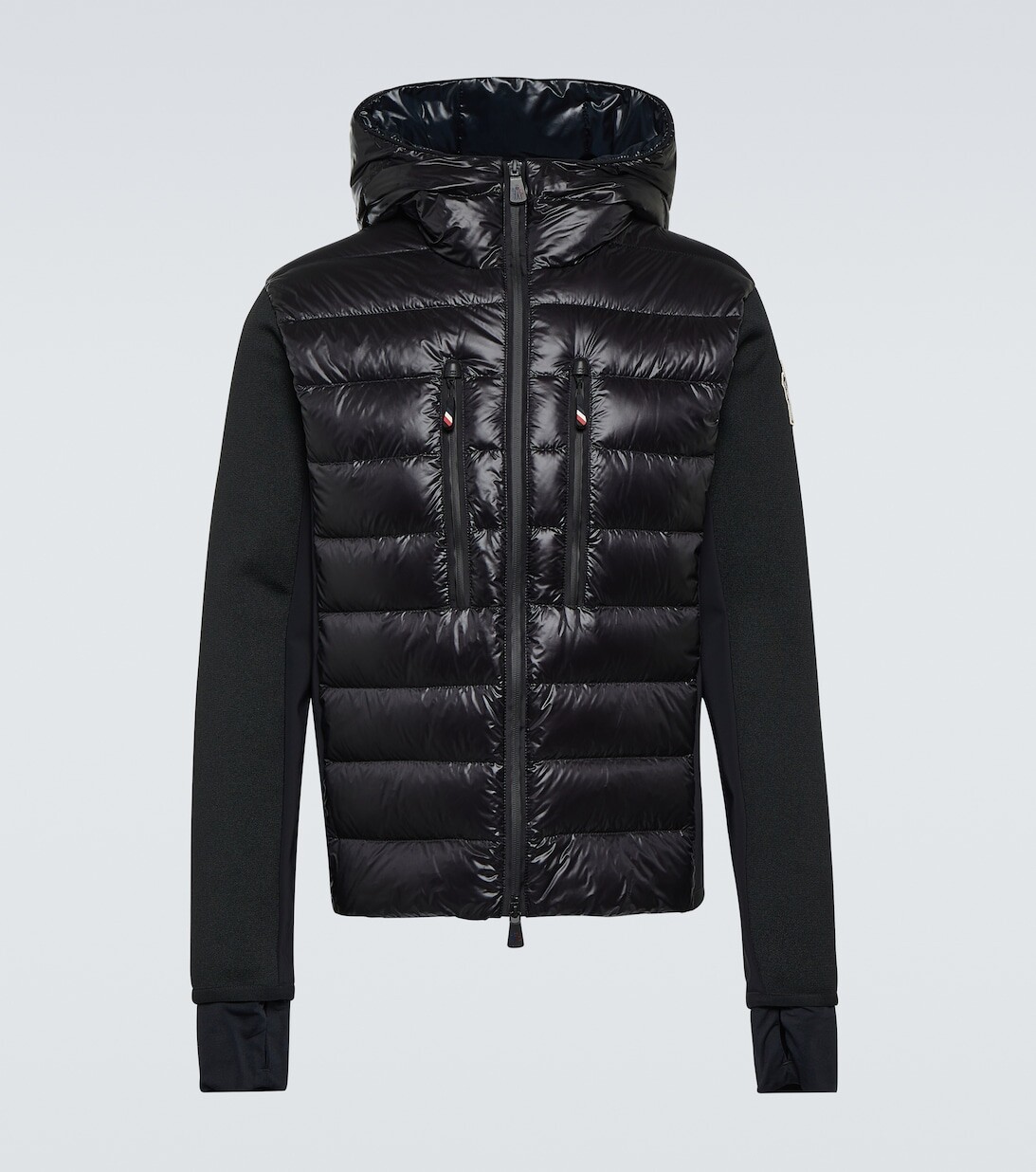 

Утепленная толстовка с наполнителем из пуха Moncler Grenoble, черный