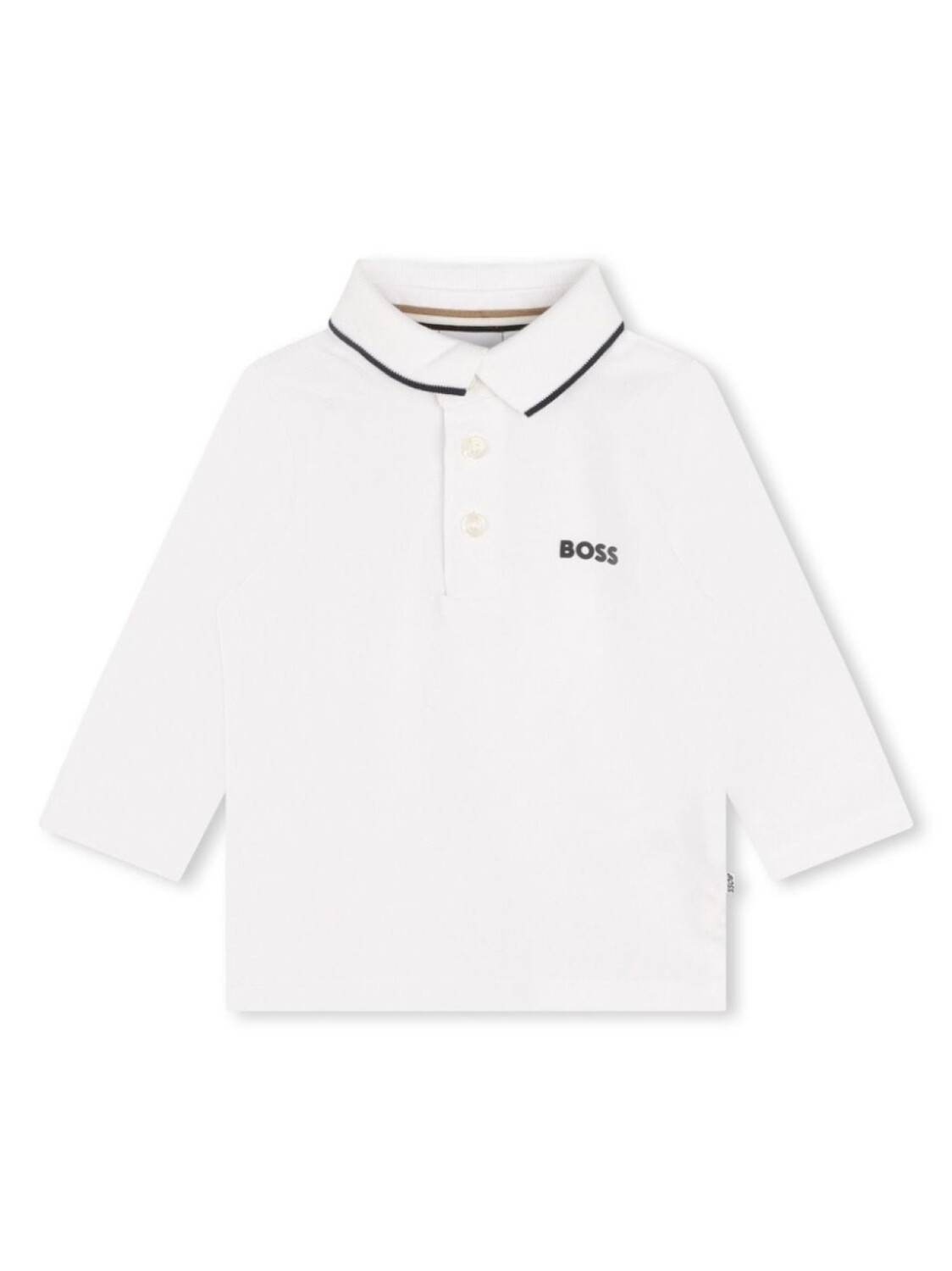 

Рубашка поло с логотипом BOSS Kidswear, белый