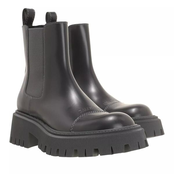 

Ботинки tractor booties calfskin Balenciaga, серый